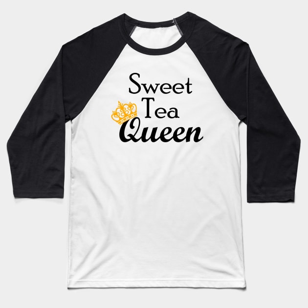 Sweet Tea Queen Baseball T-Shirt by thegoodmoods